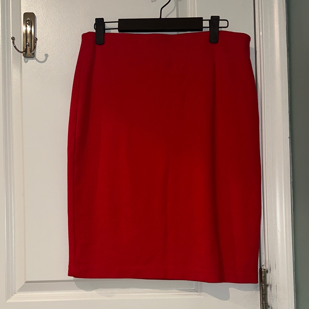 Premise Vibrant Red Pencil Skirt